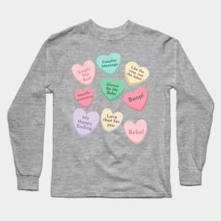 Creek Candy Conversation Hearts Valentines Long Sleeve T-Shirt